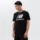 pánske tričko NEW BALANCE TRIČKO ESSENTIALS STACKED LOGO TEE mt01575bk farba čierna