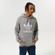pánska mikina ADIDAS MIKINA S KAPUCŇOU TREFOIL HOODY h06669 farba sivá