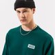 pánska mikina VANS MIKINA FOUNDATION MINI LOGO CREW vn0007fpbks farba zelená
