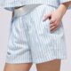 dámske šortky NIKE ŠORTKY  W NSW OFFLN WVN PPLN STRP SHRT ii4230-435 farba modrá
