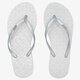 dámske šľapky ROXY VIVA III arjl100507sil farba strieborná