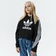 detská mikina ADIDAS MIKINA S KAPUCŇOU CROPPED HOODIE GIRL h32337 farba čierna