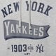 pánska mikina NEW ERA MIKINA S KAPUCŇOU MLB PENNANT NYY NEW YORK YANKEES 60596192 farba sivá