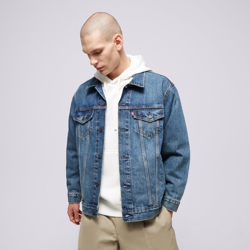 LEVI'S BUNDA RELAXED FIT TRUCKER MED INDIGO