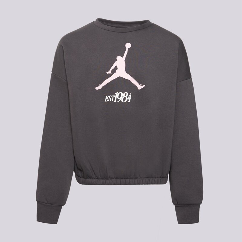 JORDAN MIKINA JUMPMAN CLUB PLEATED FLC CREW GIRL