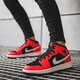 detské tenisky (obuv) AIR JORDAN 1 MID (GS) 554725-061 farba červená