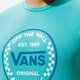 pánske tričko VANS TRIČKO AUTHENTIC CHECKER SS vn0a54d1z6r1 farba modrá