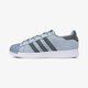 detské tenisky (obuv) ADIDAS SUPERSTAR C bz0369 farba modrá