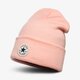 detská čiapka CONVERSE ČIAPKA ZIMNÁ TALL CUFF WATCHCAP KNIT 609713 farba ružová