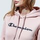 dámska mikina CHAMPION MIKINA S KAPUCŇOU HOODED SWEATSHIRT 113207ps144 farba ružová