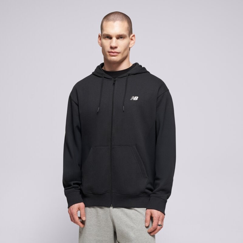 NEW BALANCE MIKINA S KAPUCŇOU SPORT   ESSENTIALS LOGO FRENCH