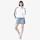 dámska mikina ADIDAS MIKINA CROPPED HOODIE WHT dx2321 farba biela