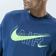 pánska mikina NIKE MIKINA M NSW CREW PRNT PACK BB dd9699-410 farba tmavomodrá