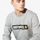 pánska mikina NIKE MIKINA M NSW CREW FLC HBR 928699063 farba sivá