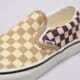 dámske tenisky (obuv) VANS CLASSIC SLIP-ON CHECK MIX MULTI vn000d6ycyj1 farba béžová