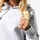 dámska mikina ADIDAS MIKINA COEEZE HOODIE COEEZE du7185 farba sivá