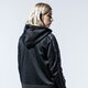 dámska mikina ADIDAS MIKINA S KAPUCŇOU LACE ZIP HOODIE fm1749 farba čierna