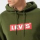 pánska mikina LEVI'S MIKINA S KAPUCŇOU T3 RELAXD GRAPHIC HOODIE 38821-0115 farba khaki