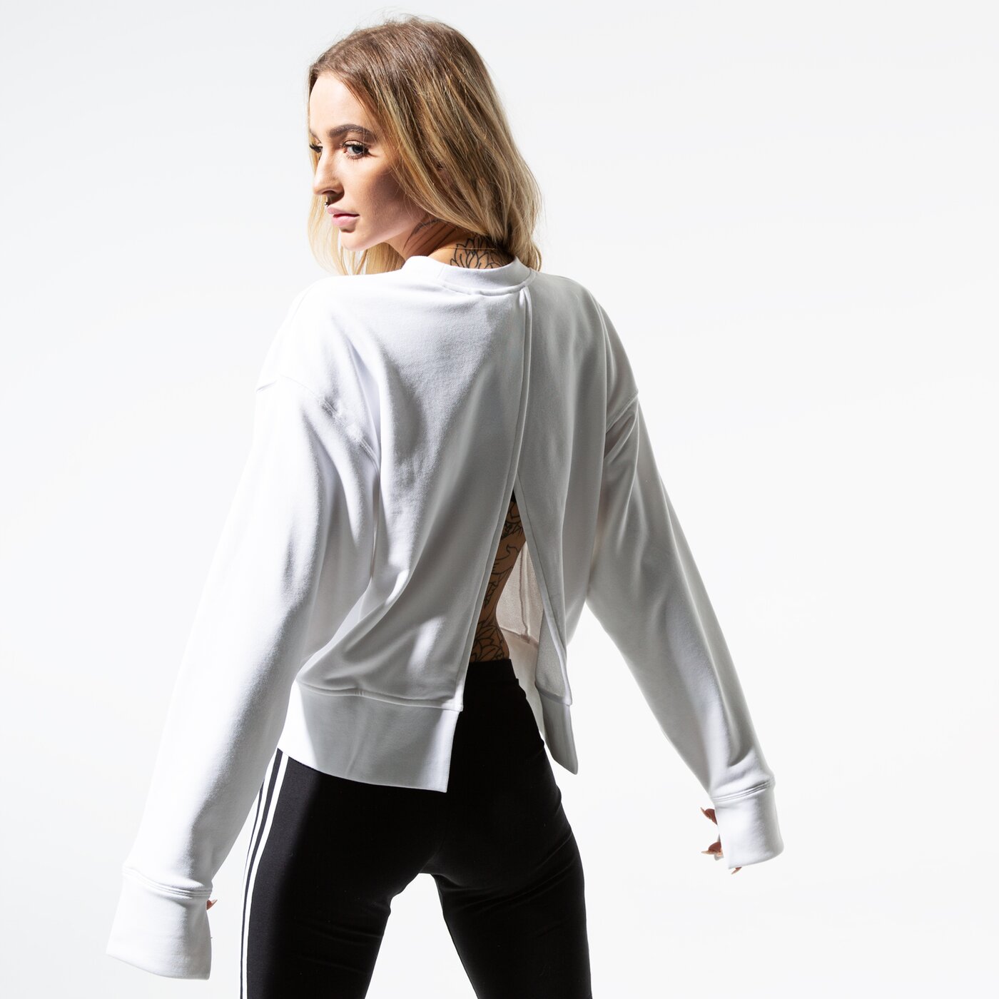 dámska mikina ADIDAS MIKINA BELLISTA SWEATER ec5777 farba biela