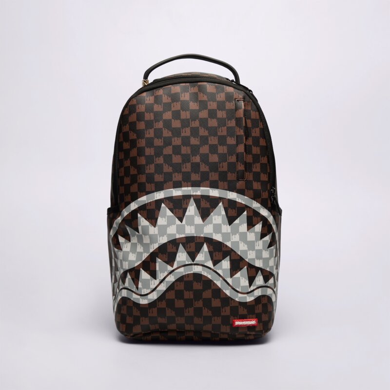 SPRAYGROUND RUKSAK BROWN AND CREAM DRIP