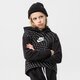 detská mikina NIKE MIKINA S KAPUCŇOU G NSW FLC AOP HOODIE GIRL dm8231-010 farba čierna