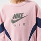 detská mikina NIKE MIKINA G NSW AIR FT BF CREW GIRL dd7135-630 farba ružová