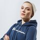dámska mikina CHAMPION MIKINA S KAPUCŇOU HOODED SWEATSHIRT 113207bs501 farba tmavomodrá