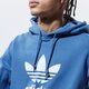 pánska mikina ADIDAS MIKINA S KAPUCŇOU TREFOIL HOODIE gn3460 farba modrá