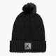 detská čiapka JORDAN ČIAPKA ZIMNÁ JUMPMAN BEANIE POM 801768010 farba čierna