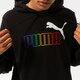 pánska mikina PUMA MIKINA S KAPUCŇOU ESS+ RAINBOW HOODIE TR 848678 01 farba čierna