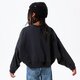 detská mikina NIKE MIKINA G NSW TREND FLC CREW GIRL dv2563-045 farba čierna
