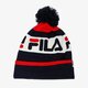 detská čiapka FILA ČIAPKA ZIMNÁ INTARSIA KNITTED BEANIE 686036g06 farba tmavomodrá