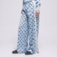 dámske nohavice ADIDAS NOHAVICE  WIDE LEG PANTS kv1170 farba modrá