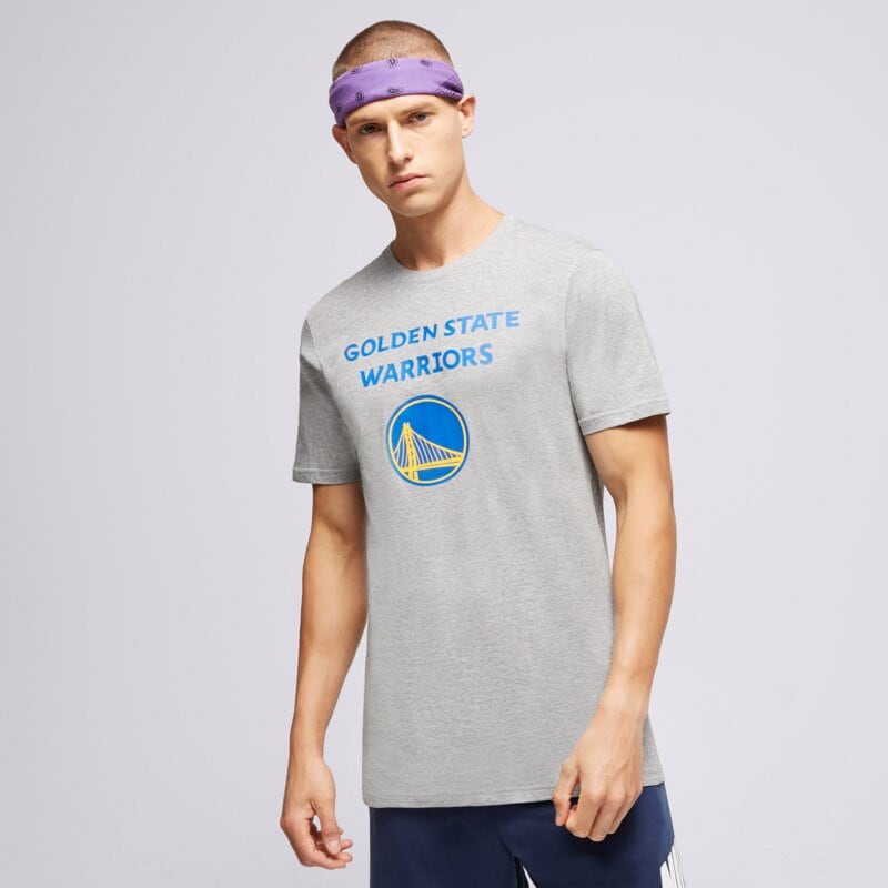 NEW ERA TRIČKO SS NBA LOGO GOLDEN STATE WARRIORS LIGHT GREY 