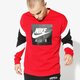 pánska mikina NIKE MIKINA M NSW CREW FLC NIKE AIR 928635-687 farba červená