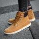 detská vychádzková obuv TIMBERLAND GROVETON 6IN LACE WITH SIDE ZIP a161i farba žltá
