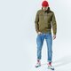 pánska mikina CHAMPION MIKINA S KAPUCŇOU HOODED SWEATSHIRT 214743ms549 farba khaki