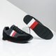 pánske tenisky (obuv) TOMMY HILFIGER CORPORATE LEATHER FLAG RUNNER fm0fm02380990 farba čierna