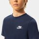 detské tričko NIKE SMALL LOGO TRIČKO JUNIOR BOY ar5254-451 farba tmavomodrá