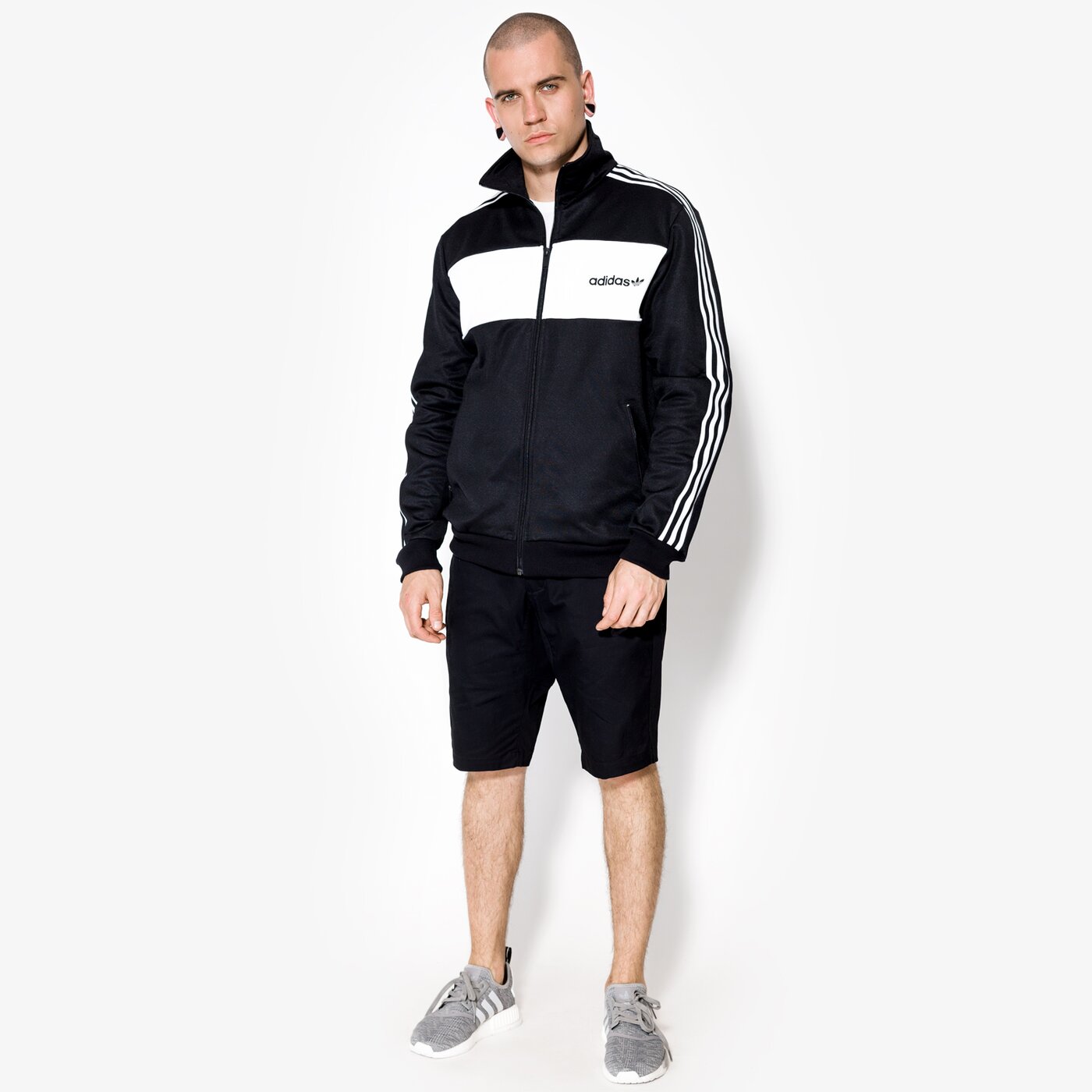 pánska mikina ADIDAS MIKINA BLOCKTRACK TOP bq9368 farba čierna