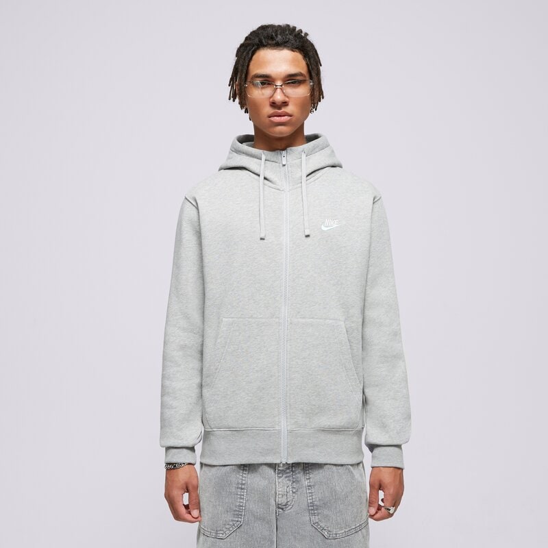 NIKE MIKINA S KAPUCŇOU M NSW CLUB DT HOODIE FZ BB ESSENTIALS