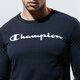 pánske tričko CHAMPION TRIČKO CREWNECK LONG SLEEVE TRIČKO 214748kk001 farba čierna