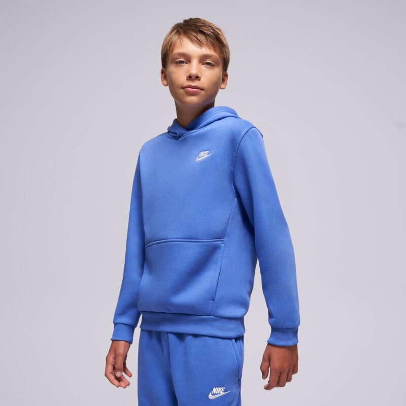 NIKE MIKINA S KAPUCŇOU K NSW CLUB FLC HDY LBR BOY