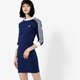 dámske šaty ADIDAS ŠATY 3 STRIPES DRESS ADICOLOR dv2609 farba tmavomodrá