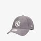 dámska šiltovka NEW ERA ČIAPKA WMNS FASHION CORD 940 NYY GRH NEW YORK YANKEE 60222458 farba sivá