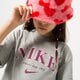 detské tričko NIKE TRIČKO G NSW TREND BF TEE PRNT fd0888-063 farba sivá