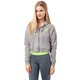 dámska mikina NIKE MIKINA NTF CROP FZ HOODY 649701063 farba sivá