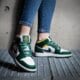 detské tenisky (obuv) AIR JORDAN 1 MID  554725-371 farba biela