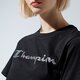 dámske tričko CHAMPION TRIČKO LADY SHINE LOGO TEE 113863kk001 farba čierna