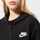 detská mikina NIKE MIKINA S KAPUCŇOU NIKE CLB FLC GIRL dc7118-010 farba čierna